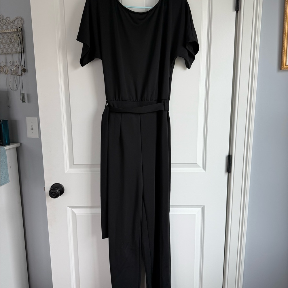 Women’s black one piece pant suit